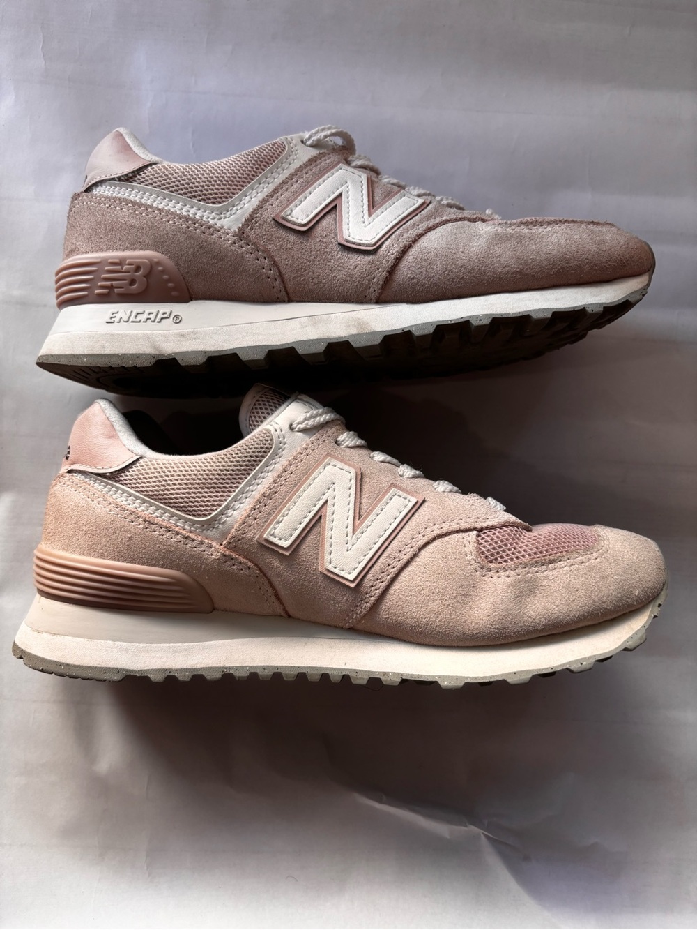 New Balance 574 Women’s Size 6 Blush Pink Suede Mesh WL574EPP ENCAP Sneakers